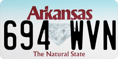 AR license plate 694WVN