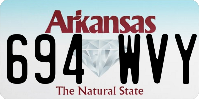 AR license plate 694WVY