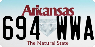 AR license plate 694WWA