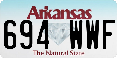 AR license plate 694WWF