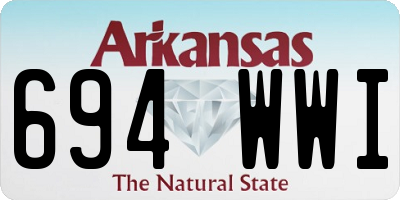 AR license plate 694WWI