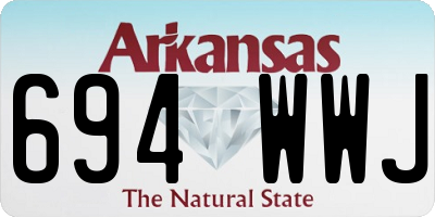 AR license plate 694WWJ