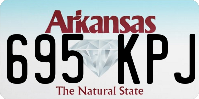 AR license plate 695KPJ