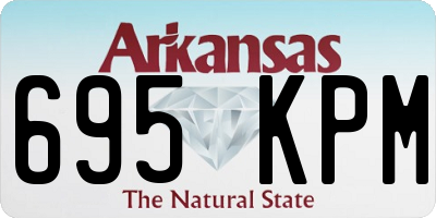 AR license plate 695KPM