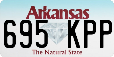 AR license plate 695KPP