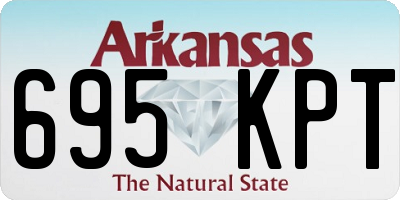 AR license plate 695KPT