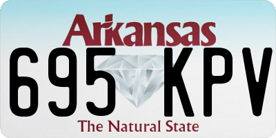 AR license plate 695KPV