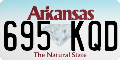 AR license plate 695KQD