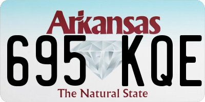 AR license plate 695KQE