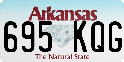 AR license plate 695KQG