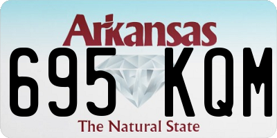 AR license plate 695KQM