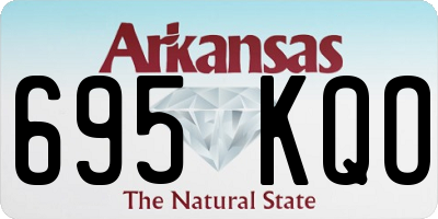 AR license plate 695KQO