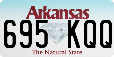 AR license plate 695KQQ