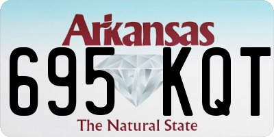 AR license plate 695KQT