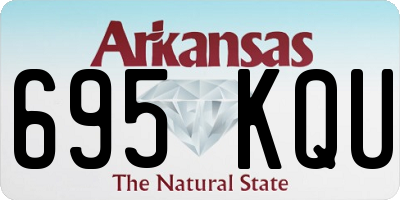 AR license plate 695KQU
