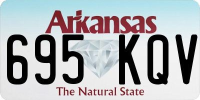 AR license plate 695KQV
