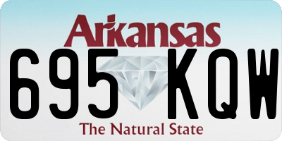 AR license plate 695KQW