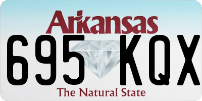 AR license plate 695KQX