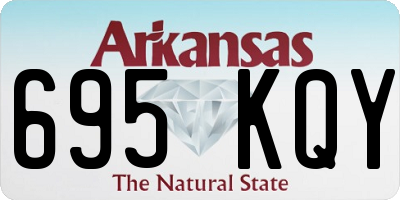 AR license plate 695KQY