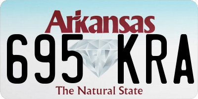 AR license plate 695KRA