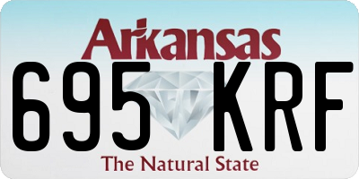 AR license plate 695KRF