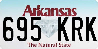 AR license plate 695KRK