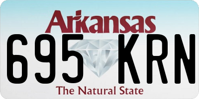 AR license plate 695KRN