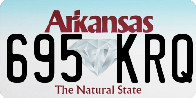 AR license plate 695KRQ