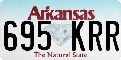 AR license plate 695KRR