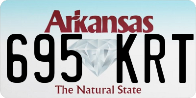 AR license plate 695KRT