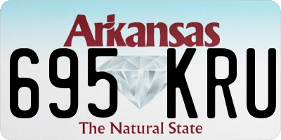 AR license plate 695KRU
