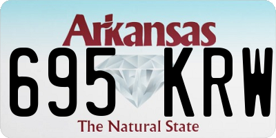 AR license plate 695KRW