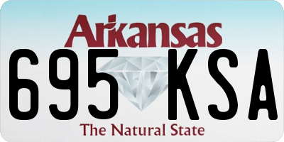 AR license plate 695KSA