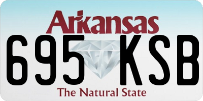 AR license plate 695KSB