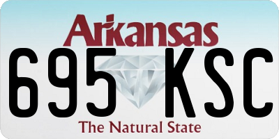 AR license plate 695KSC