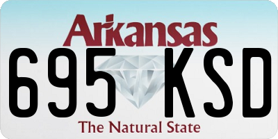AR license plate 695KSD