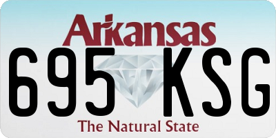 AR license plate 695KSG