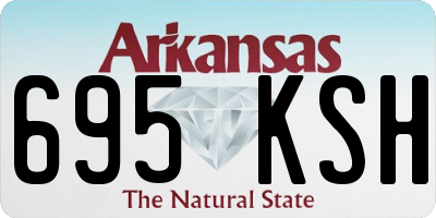 AR license plate 695KSH