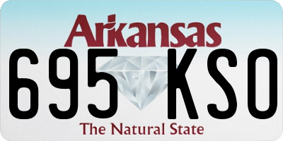 AR license plate 695KSO