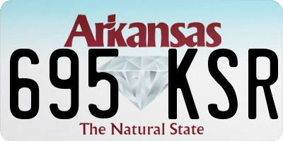 AR license plate 695KSR