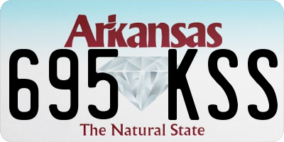 AR license plate 695KSS