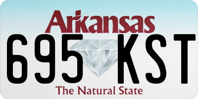AR license plate 695KST