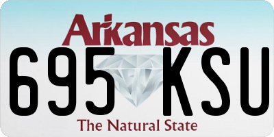 AR license plate 695KSU