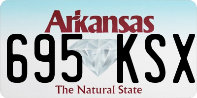 AR license plate 695KSX