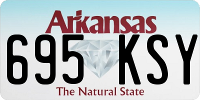 AR license plate 695KSY