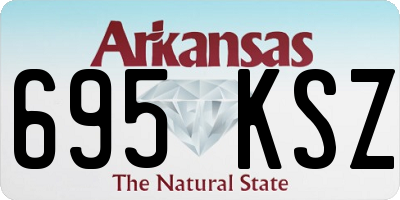 AR license plate 695KSZ