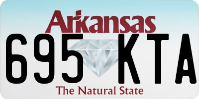 AR license plate 695KTA