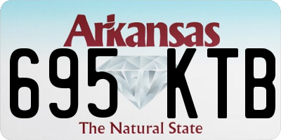 AR license plate 695KTB