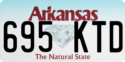AR license plate 695KTD