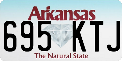 AR license plate 695KTJ